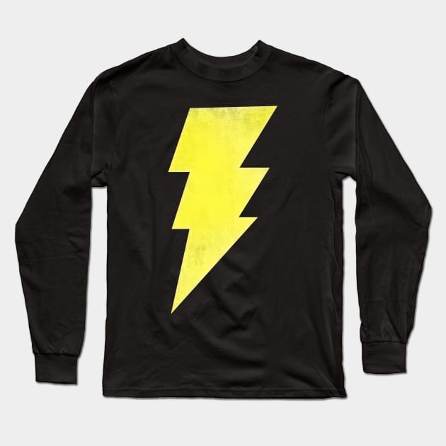 Black Lightning Long Sleeve T-Shirt by Hammykk